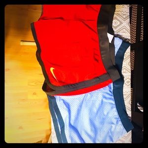 Nike red and blue shorts brand new